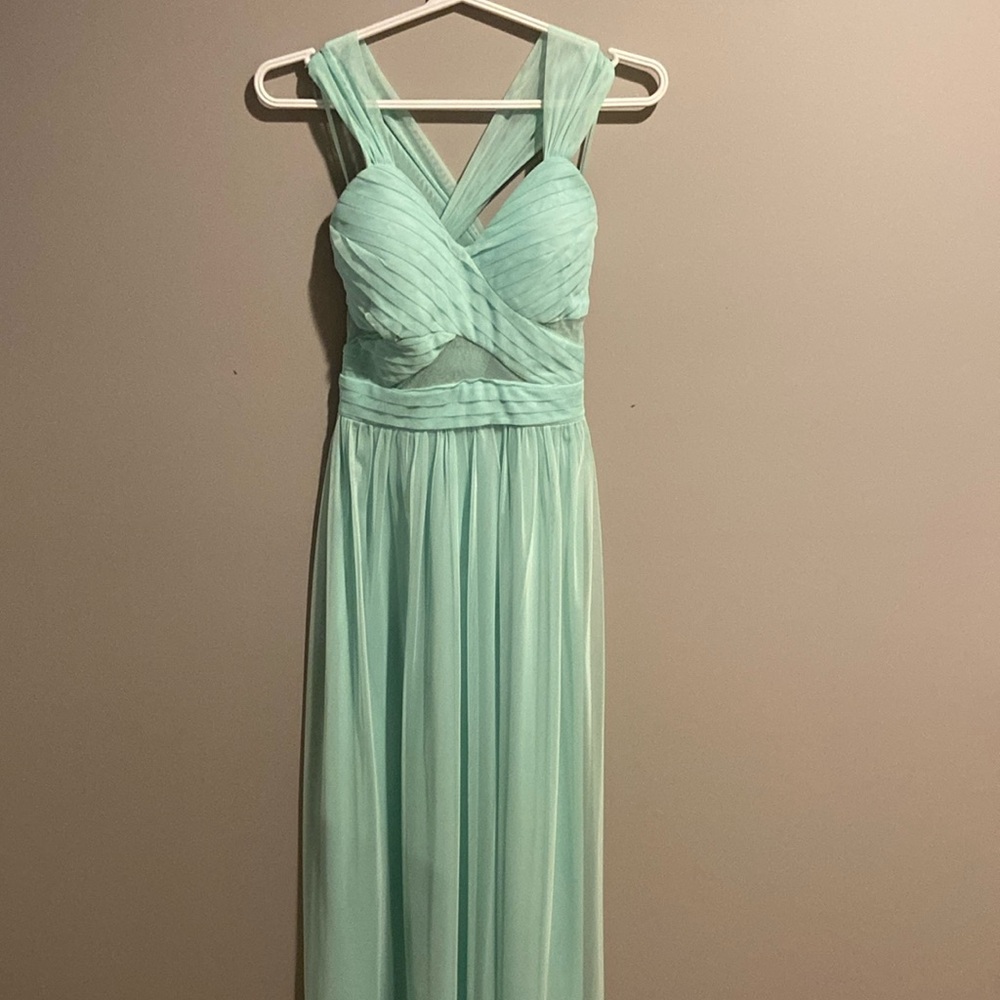 Jr light green long dress